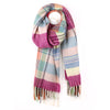 POM Magenta & Pastel Tartan Checkered Scarf