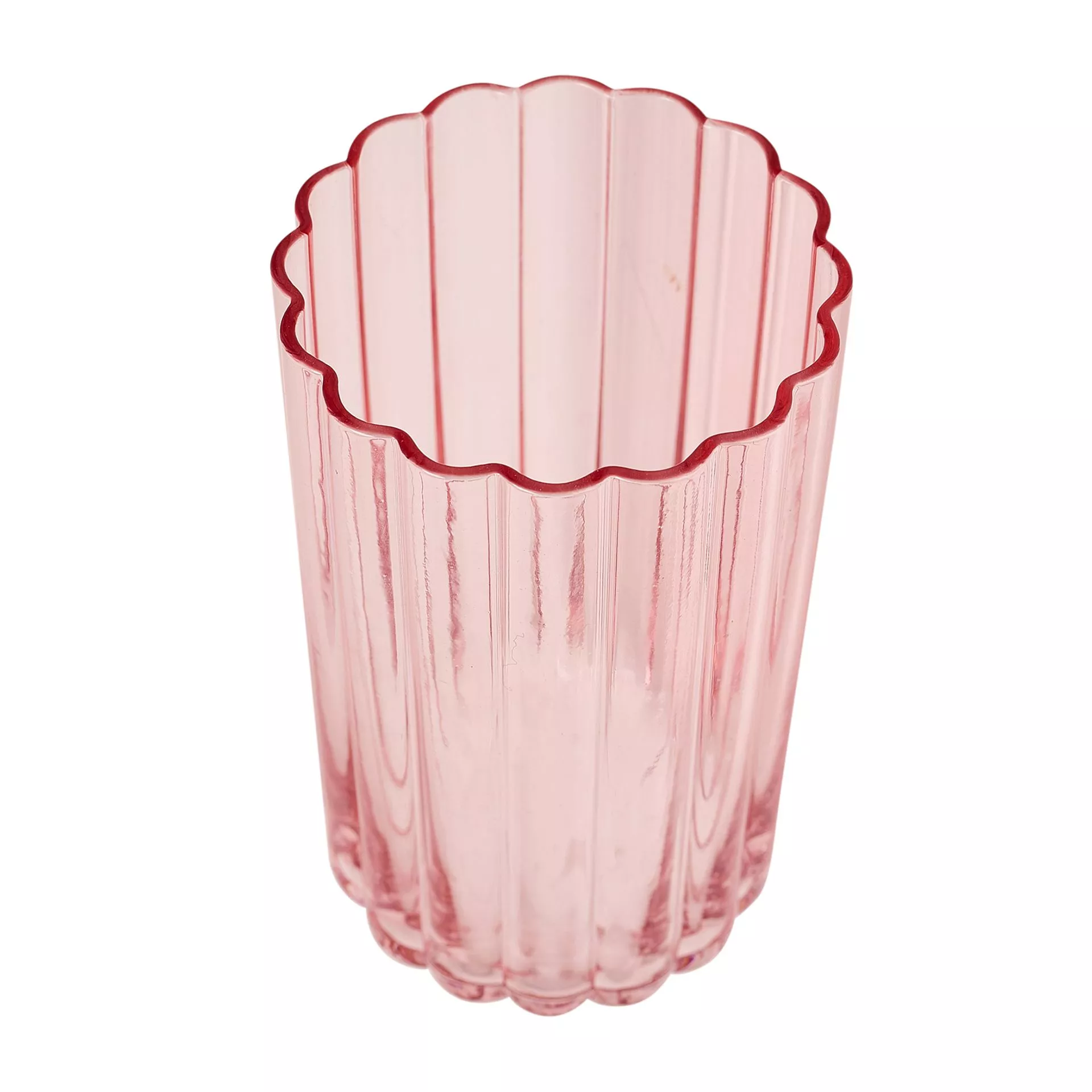 Hestia Pink Scalloped Tall Tumblers - Set of 2