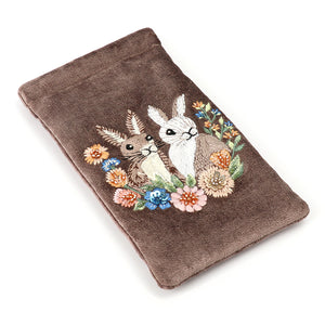 POM Cocoa Velvet Bunnies Glasses Case - More Than Just a Gift | Narborough Hall
