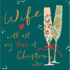Paper Chain Wife Christmas Card