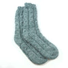 POM Seafoam Green Chunky Cable Knit Cozy Socks