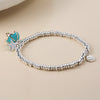 POM Silver Plated Beaded Bracelet with Star & Umbrella Charms - More Than Just a Gift | Narborough Hall