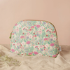 Green Floral Sophia Lane Large Make Up Bag