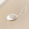 Sterling Silver Locket With Crystal Heart