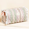 Lisa Angel Large Vintage Quilted Wash Bag