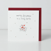 Belly Button Lovely Family Robin Christmas Card