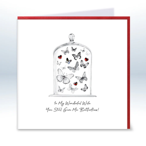 Love & Co. Wife Give Me Butterflies Card - More Than Just a Gift | Narborough Hall