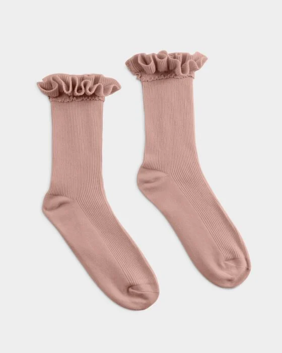 Katie Loxton Boxed Ruffle Socks - Pink