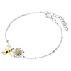 Iris & Miel Sterling Silver Bee & Daisy Bracelet
