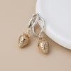 POM Golden Strawberry Silver Plated Hoop Earrings
