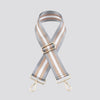 Striped Bag Strap - Light Grey