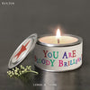 East of India Word Candle - You are Bloody Brilliant