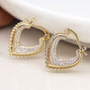 POM Faux Gold V-Point Hoop Earrings