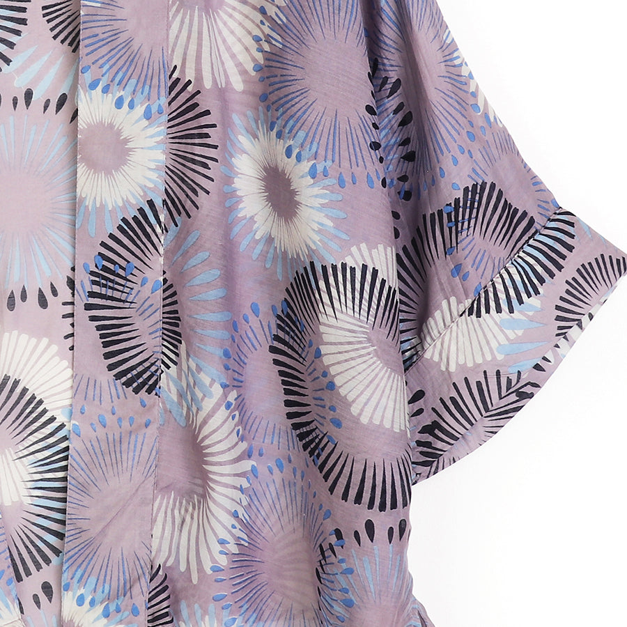 POM Lilac Mix Sunburst Print Kimono - More Than Just a Gift | Narborough Hall