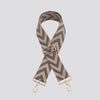Triple Chevron Bag Strap - Beige