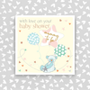 Carried on the Breeze Baby Shower Card