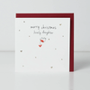 Belly Button Lovely Daughter Robin Christmas Card