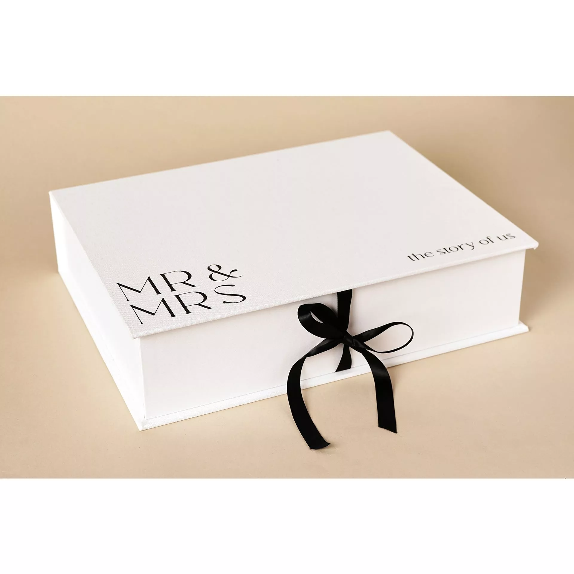 Amore Linen Mr & Mrs Keepsake Box