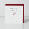 Belly Button Both of You Robin Christmas Card