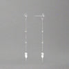 Sterling Silver Diamond Shape Drop Earrings