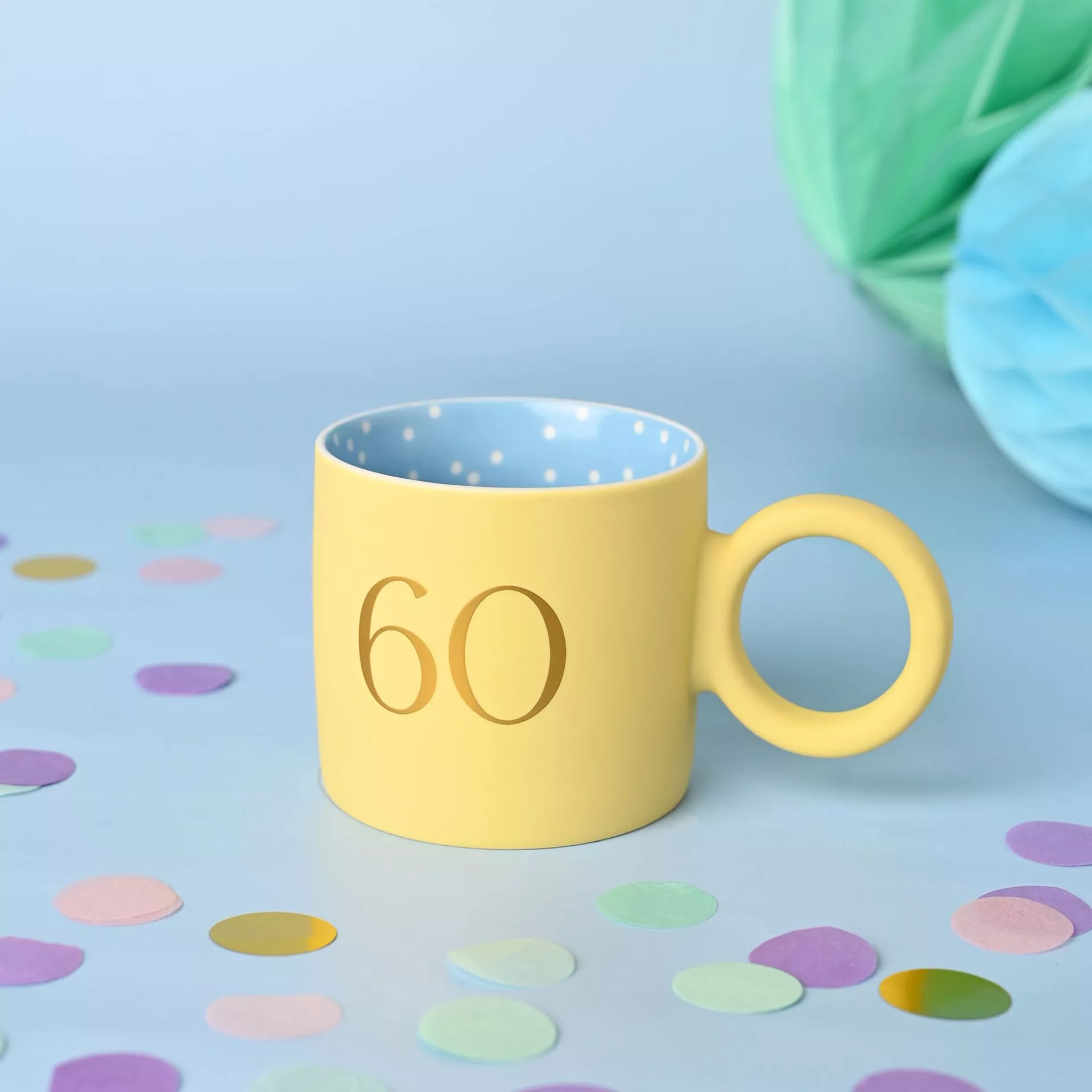 60 Yellow Confetti Mug