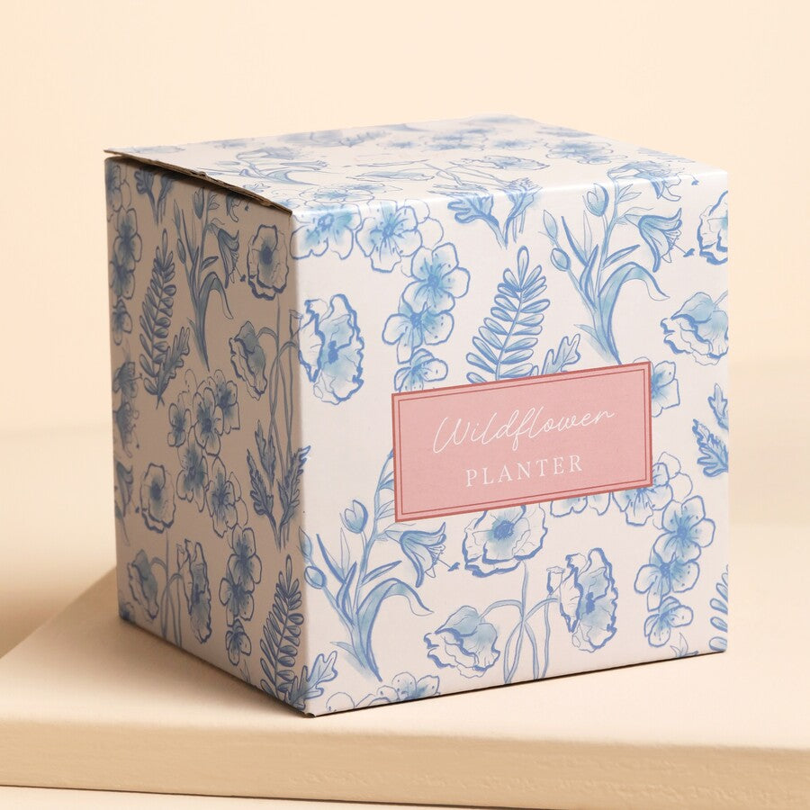 Lisa Angel Blue Wildflower Planter