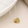 POM Sterling Silver Gold Plated Heart Necklace