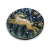 POM Midnight Green Velvet Mirror - Hare