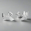 Sterling Silver Bow Stud Earrings