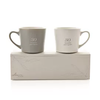 Amore Set Of 2 Grey & White Mugs - 30th Anniversary