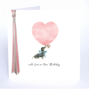 Ribbons & Roses Sausage Dog Birthday Card