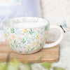 Ditsy Floral Hello Beautiful Mug with Butterfly