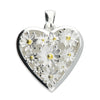Iris & Miel Sterling Silver Daisy Heart Locket