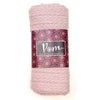 POM Dusty Pink Recycled Yarn Herringone Cable Knit Scarf