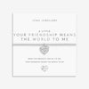 Joma A Little Your Friendship Means The World To Me Bracelet