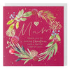 Full Bloom Mum Wreath Christmas Card