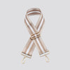 Striped Bag Strap - Beige
