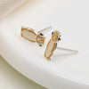 POM Sterling Silver Enamel Meerkat Stud Earrings