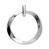Sterling Silver Twisted Circle Necklace