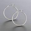 Sterling Silver Large Hoop Earrings