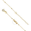 Sterling Silver Gold Plated Satellite Ball Necklace