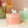 Lisa Angel Pink Dog Trinket Pot