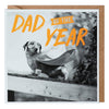 Dad of the Year Dog Pixel Card