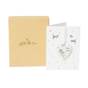 Belly Button Lovely Friend Boxed Heart - More Than Just a Gift | Narborough Hall