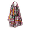 POM Mauve & Burnt Orange Floral Scarf