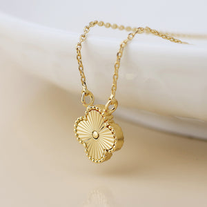 POM Faux Gold Plated Quatrefoil Necklace - More Than Just a Gift | Narborough Hall