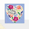 Aurora Wife Floral Heart Birthday Card
