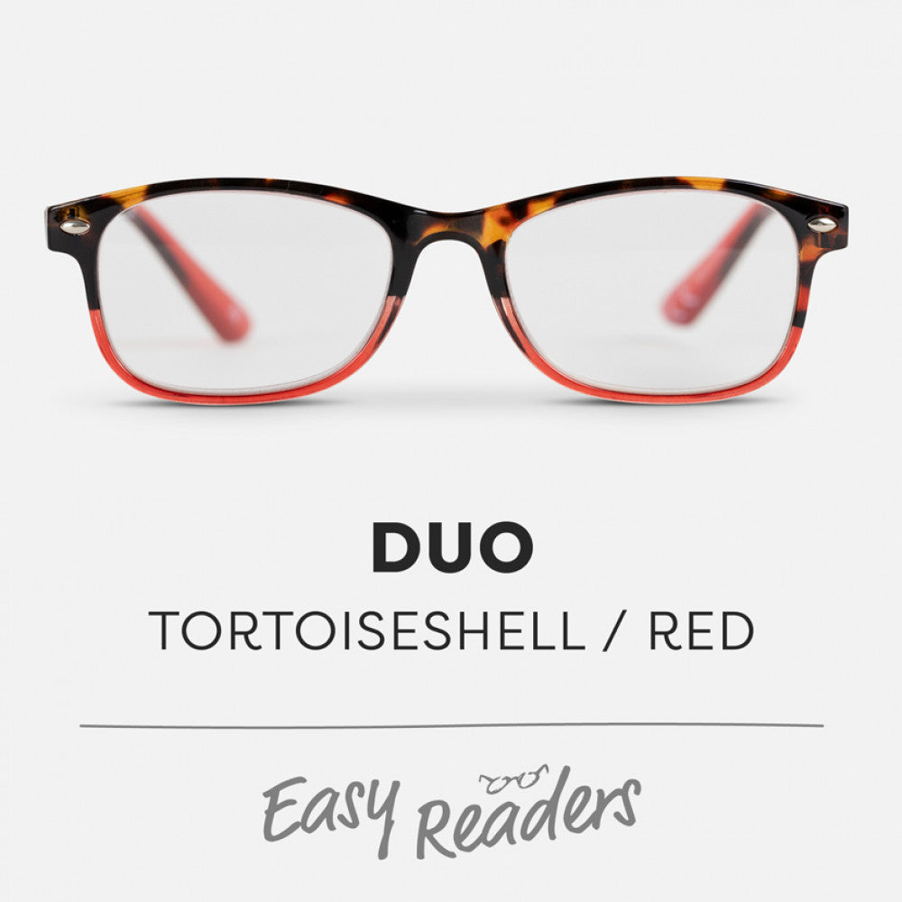 Easy Readers Duo Red and Tortoiseshell - +1.5