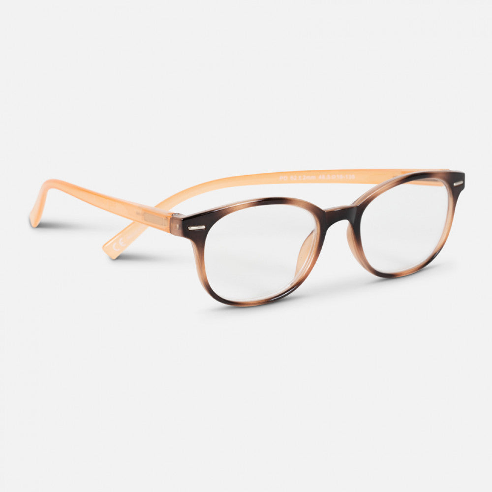 Easy Readers Round Beige and Brown - +1.5