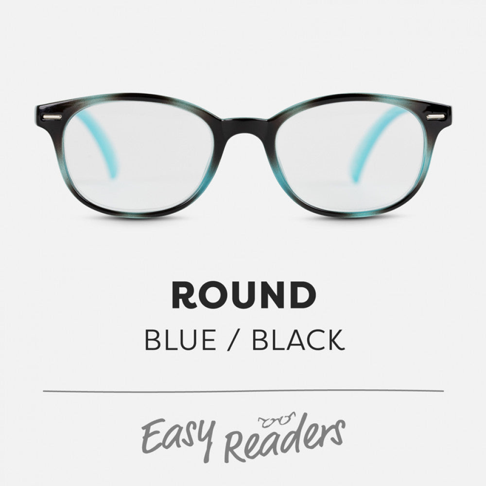 Easy Readers Round Blue and Black - +1.5